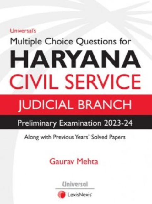 Haryana Civil Service Judicial Branch MCQs book cover by Gaurav Mehta