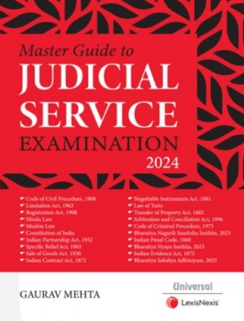 Master Guide to Judicial Service Examination book cover by Gaurav Mehta