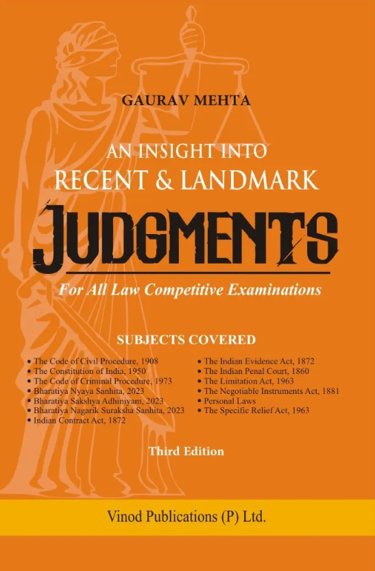 Recent & Landmark Judgments book cover by Gaurav Mehta